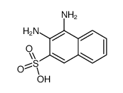 3,4-diamino-naphthalene-2-sulfonic acid Structure