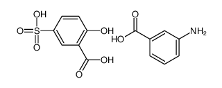 3-aminobenzoic acid,2-hydroxy-5-sulfobenzoic acid Structure