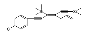 Benzene, 1-chloro-4-[(3Z)-5-ethenyl-3-(trimethylsilyl)-4-[2-(trimethylsilyl)ethynyl]-3-penten-1-yn-1-yl]结构式