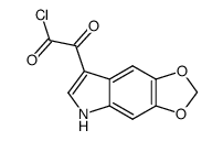 5,6-methylenedioxyindole-3-glyoxyl chloride Structure