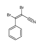 2,3-dibromo-3-phenylprop-2-enenitrile结构式