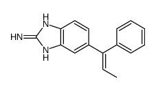 6-(1-phenylprop-1-enyl)-1H-benzimidazol-2-amine结构式