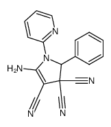 5-Amino-2-phenyl-1-pyridin-2-yl-1,2-dihydro-pyrrole-3,3,4-tricarbonitrile Structure