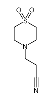 3-(1,1-dioxo-1,4-thiazinan-4-yl)propanenitrile结构式