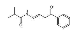 N'-(3-oxo-3-phenylpropylidene)isobutyrohydrazide结构式