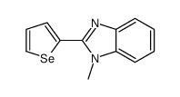 1-methyl-2-selenophen-2-ylbenzimidazole结构式