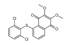 5-(2,6-dichlorophenyl)sulfanyl-2,3-dimethoxynaphthalene-1,4-dione Structure