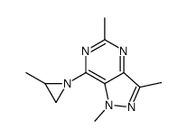 1,3,5-trimethyl-7-(2-methylaziridin-1-yl)pyrazolo[4,3-d]pyrimidine Structure