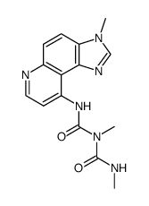 3-methyl-9-(2,4-dimethyl-allophanoylamino) 3H-imidazo<4,5-f>quinoline Structure