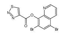 (5,7-dibromoquinolin-8-yl) thiadiazole-4-carboxylate结构式