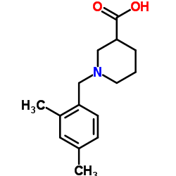 1-(2,4-dimethylbenzyl)piperidine-3-carboxylic acid结构式