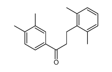 3',4'-DIMETHYL-3-(2,6-DIMETHYLPHENYL)PROPIOPHENONE结构式