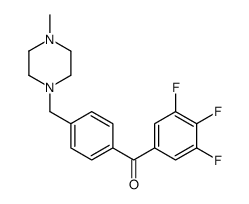4'-(4-METHYLPIPERAZINOMETHYL)-3,4,5-TRIFLUOROBENZOPHENONE结构式
