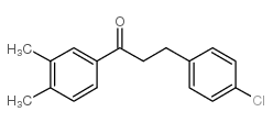 3-(4-CHLOROPHENYL)-3',4'-DIMETHYLPROPIOPHENONE结构式