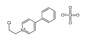 1-(2-chloroethyl)-4-phenylpyridin-1-ium,perchlorate Structure