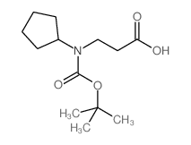 3-(叔丁氧基羰基(环戊基)氨基)丙酸结构式