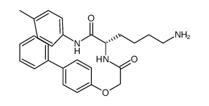 (s)-6-amino-2-[2-(biphenyl-4-yloxy)-acetylamino]-hexanoic acid p-tolylamide结构式