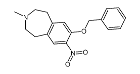 7-benzyloxy-3-methyl-8-nitro-2,3,4,5-tetrahydro-1H-benzo[d]azepine Structure