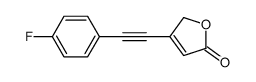 3-[2-(4-fluorophenyl)ethynyl]-2H-furan-5-one Structure