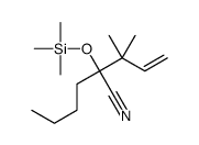 2-(2-methylbut-3-en-2-yl)-2-trimethylsilyloxyhexanenitrile结构式