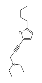 3-(5-butyltellurophen-2-yl)-N,N-diethylprop-2-yn-1-amine Structure