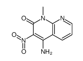 4-amino-1-methyl-3-nitro-1,8-naphthyridin-2-one结构式