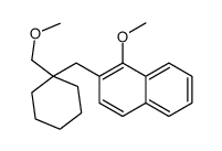 1-methoxy-2-[[1-(methoxymethyl)cyclohexyl]methyl]naphthalene Structure