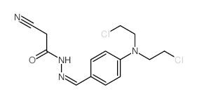 Acetic acid, 2-cyano-,2-[[4-[bis(2-chloroethyl)amino]phenyl]methylene]hydrazide picture