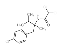 Acetamide,2,2-dichloro-N-[1-[(4-chlorophenyl)methyl]-1,2-dimethylpropyl]-结构式