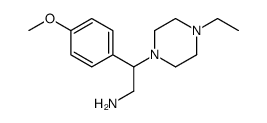 2-(4-Ethyl-1-piperazinyl)-2-(4-methoxyphenyl)ethanamine结构式