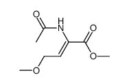 Methyl 4-methoxy-2-N-acetylaminobut-2-enoate结构式