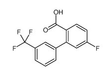 4-fluoro-2-[3-(trifluoromethyl)phenyl]benzoic acid结构式