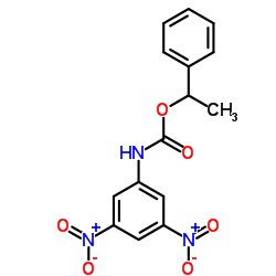 1-Phenylethyl (3,5-dinitrophenyl)carbamate Structure