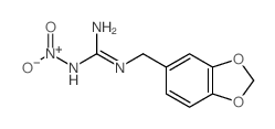 Guanidine, N-(1,3-benzodioxol-5-ylmethyl)-N-nitro- Structure