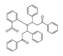 3-(2-nitro-N-(3-oxo-1,3-diphenylpropyl)anilino)-1,3-diphenylpropan-1-one结构式