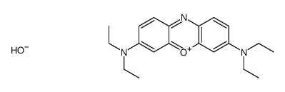 3,7-bis(diethylamino)phenoxazin-5-ium hydroxide结构式