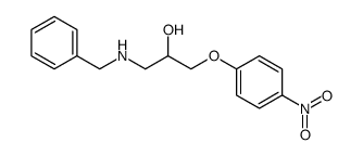 2-Propanol, 1-(4-nitrophenoxy)-3-[(phenylmethyl)amino] Structure