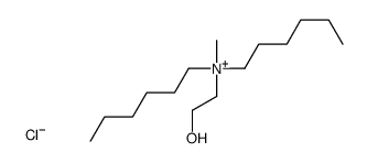 dihexyl-(2-hydroxyethyl)-methylazanium,chloride结构式