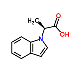 (2S)-2-(1H-Indol-1-yl)propanoic acid结构式