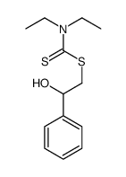 (2-hydroxy-2-phenylethyl) N,N-diethylcarbamodithioate结构式