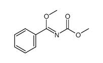 methyl methoxy(phenyl)methylenecarbamate Structure