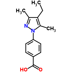 4-(4-Ethyl-3,5-dimethyl-1H-pyrazol-1-yl)benzoic acid图片