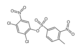 2-nitro-toluene-4-sulfonic acid-(2,4-dichloro-5-nitro-phenyl ester)结构式