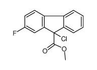 methyl 9-chloro-2-fluorofluorene-9-carboxylate Structure