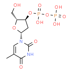 Thymidine 3'-diphosphoric acid结构式