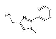 (1-methyl-2-phenylimidazol-4-yl)methanol Structure