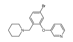 3-(5-bromo-2-piperidin-1-ylmethyl-phenoxy)-pyridine Structure