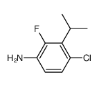 4-chloro-3-isopropane-2-fluoroaniline结构式