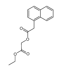 Naphthalen-1-yl-acetic acid ethoxycarbonylmethyl ester结构式
