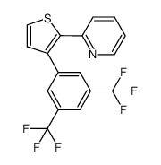 2-[3-(3,5-bis(trifluoromethyl)phenyl)-thiophen-2-yl]-pyridine结构式